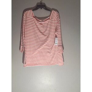 Anne Klain Womens Top Noa Stripes Grenaide Combo Size Large‎